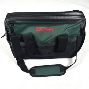 Vintage Sears Craftsman Tool Bag Heavy Duty Canvas 21 Pocket Utility Large‎ NWOT